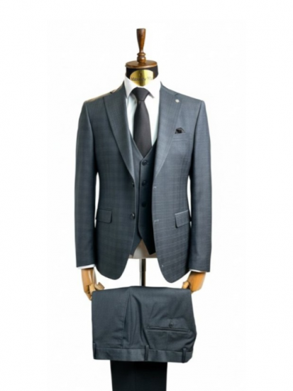 Костюм MAZALTOVMAN 3-ка Premium Зеленый в клетку