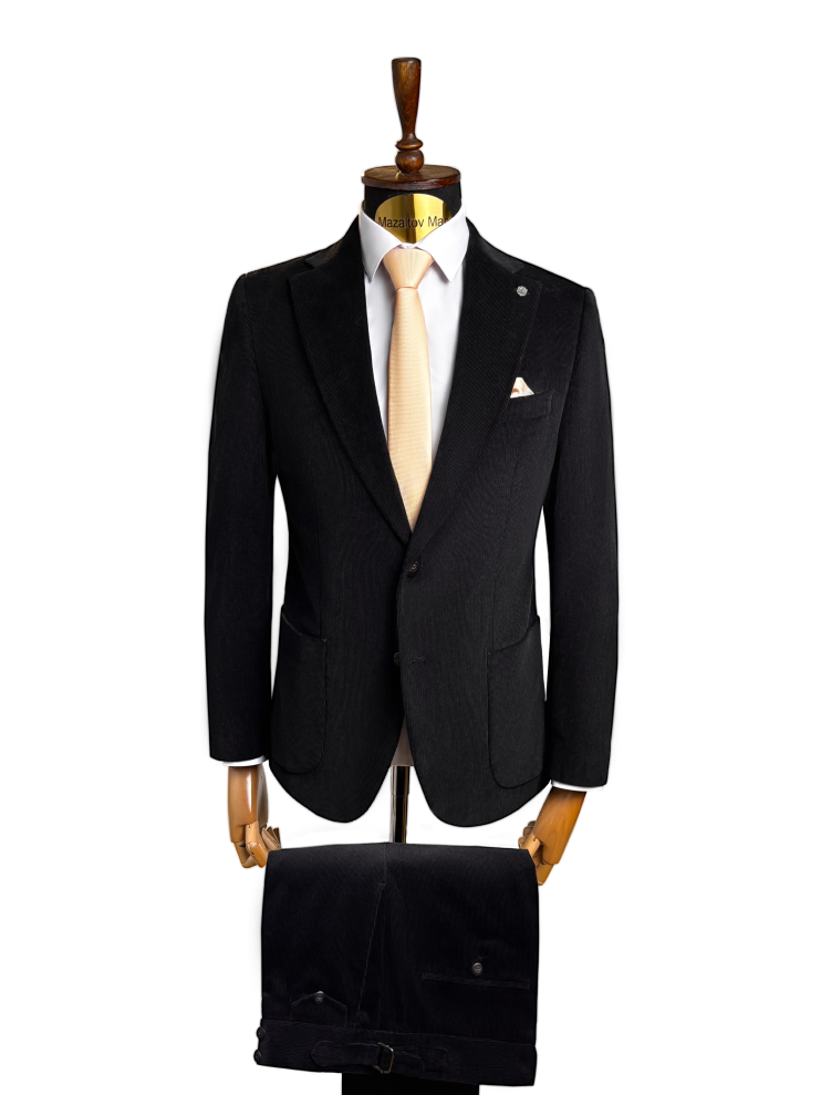 Костюм MAZALTOVMAN 2-ка Premium Черный велюр