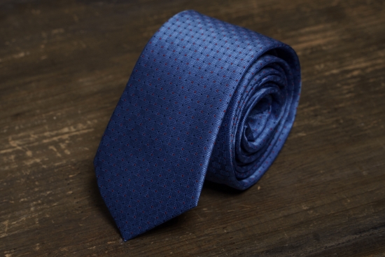 Мужской галстук Синий фактурный