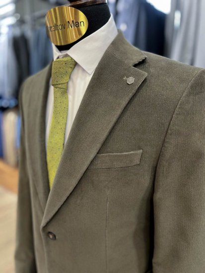 Костюм MAZALTOVMAN 2-ка Premium Хаки вельветовый