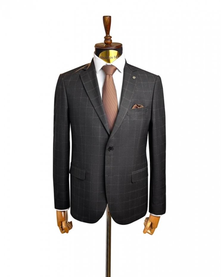 Пиджак MAZALTOVMAN Черный в клетку