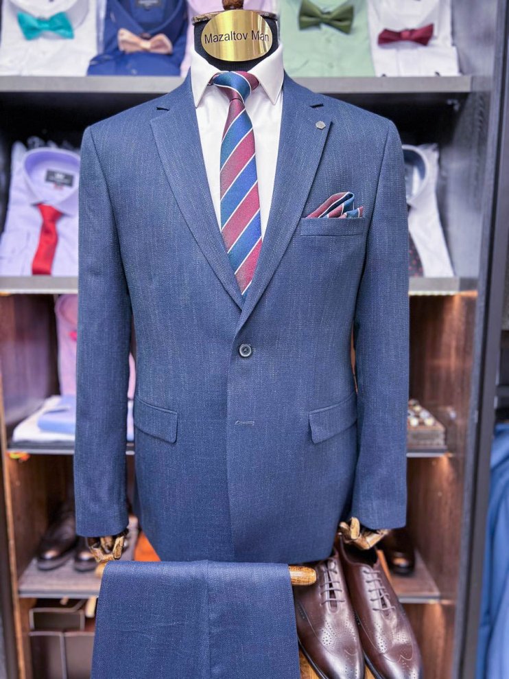 Костюм MIR 2-ка Синий фактурный