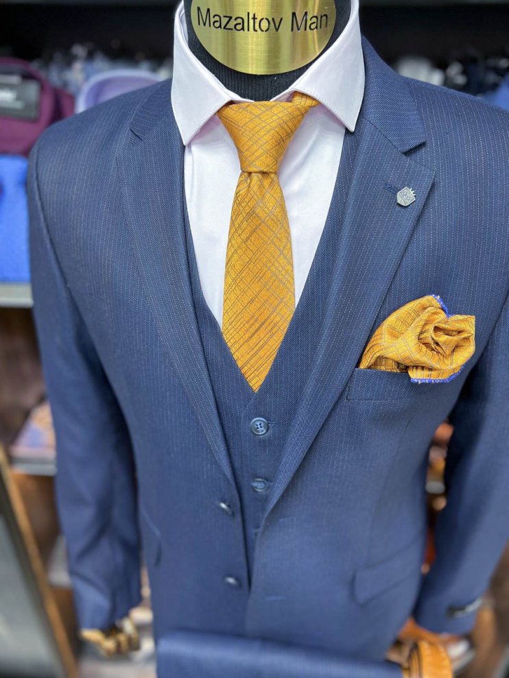 Костюм MAZALTOVMAN 3-ка Синий в полоску