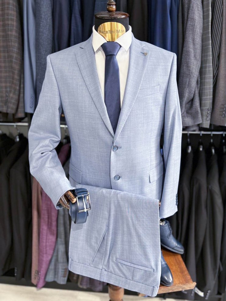 Костюм LXR 3-ка Голубой фактурный