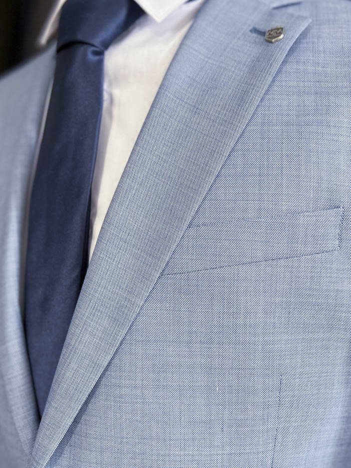 Костюм LXR 3-ка Голубой фактурный