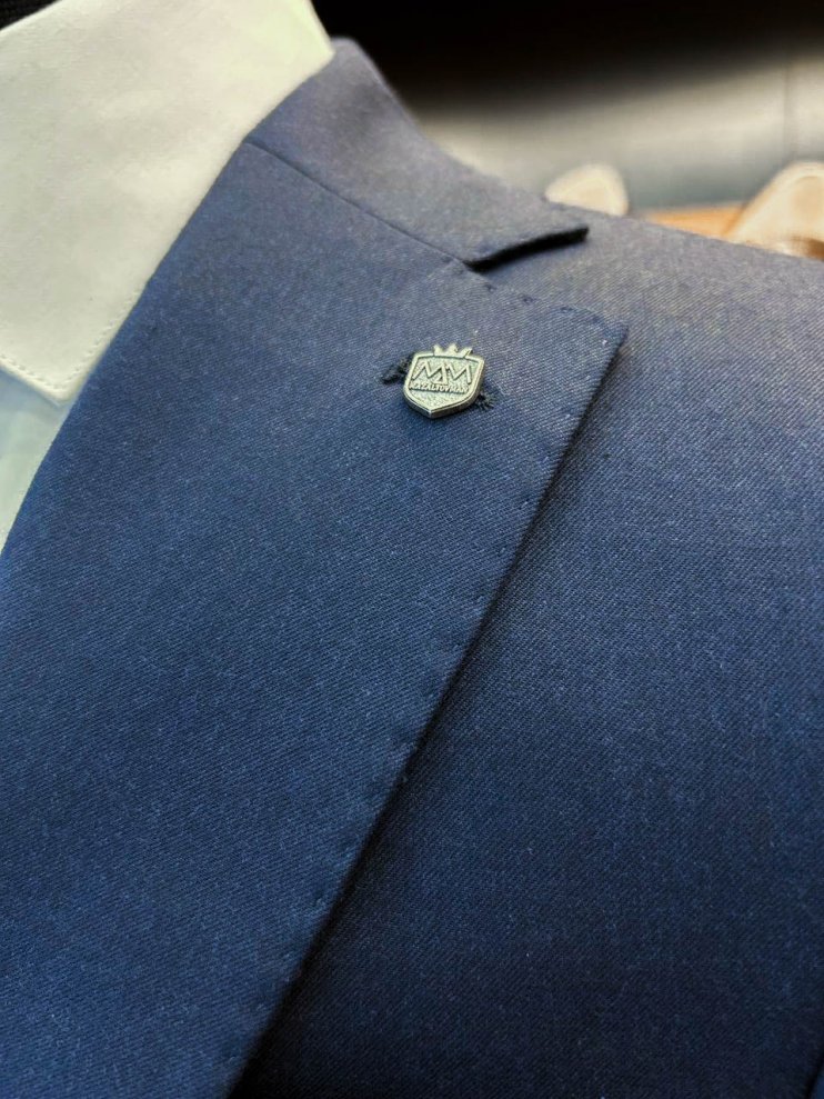 Костюм MAZALTOVMAN 3-ка Premium Синий фактурный