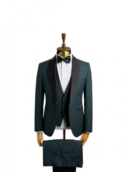 Смокинг MAZALTOVMAN 3-ка Premium Зеленый фактурный