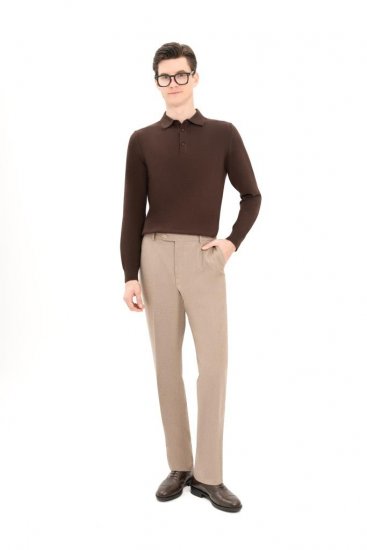 Брюки DIR Песочные фактурные