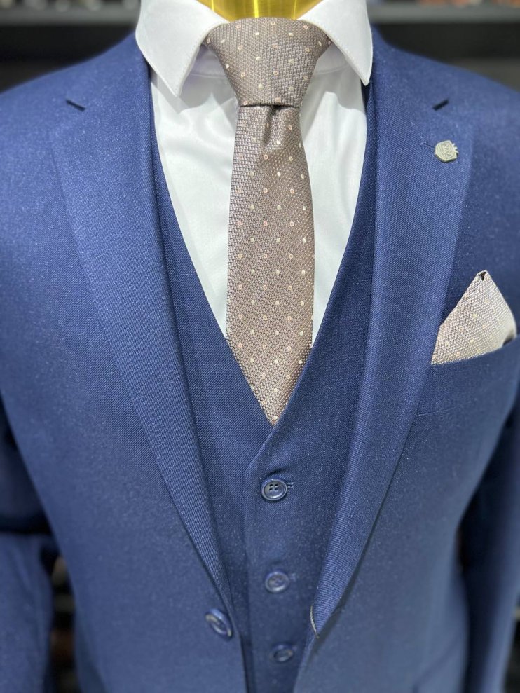 Костюм MAZALTOVMAN 3-ка Синий фактурный