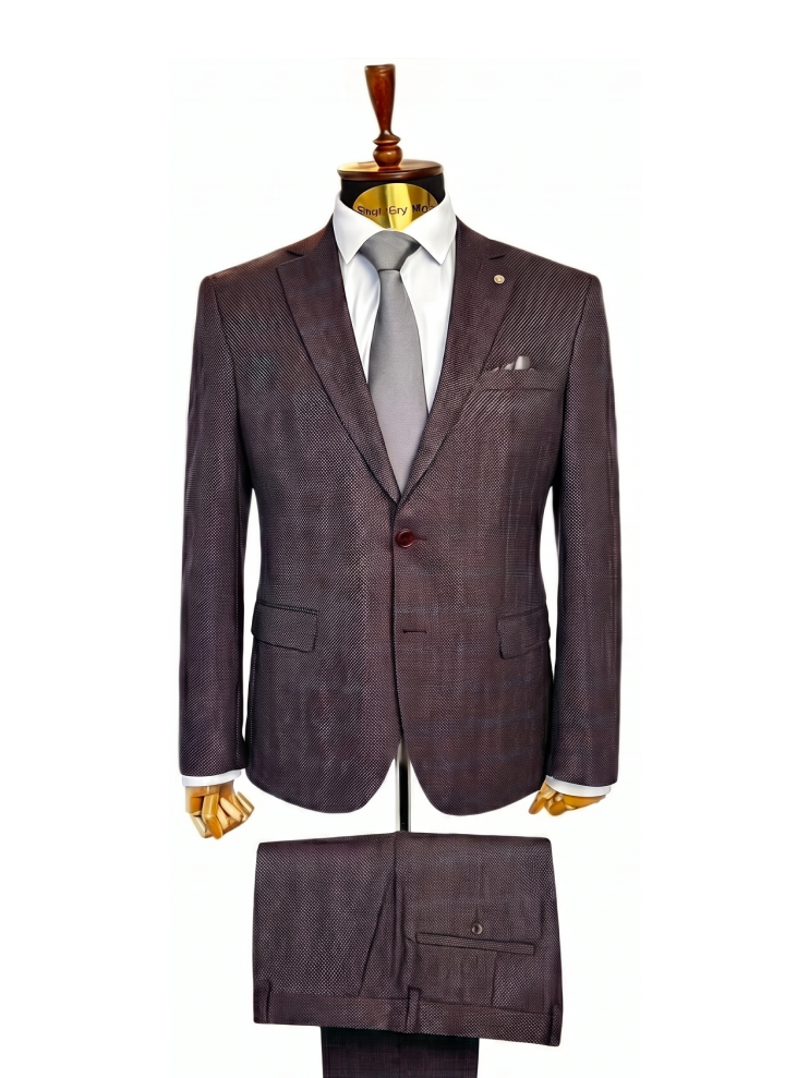 Костюм MAZALTOVMAN 2-ка Бордовый фактурный