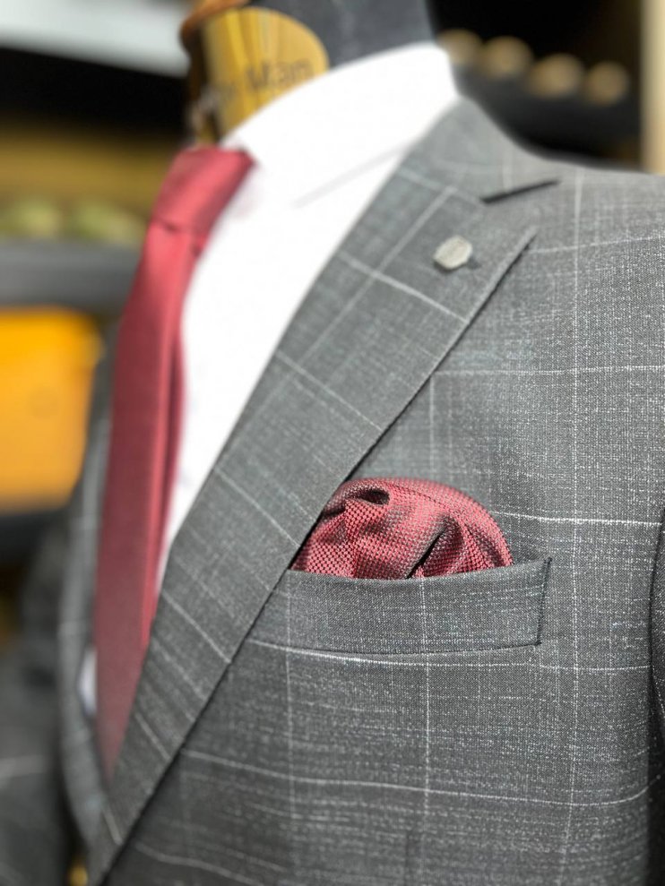 Костюм CAR 2-ка Серый в клетку