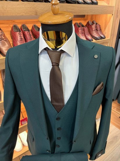 Костюм MAZALTOVMAN 3-ка Premium Зеленый фактурный